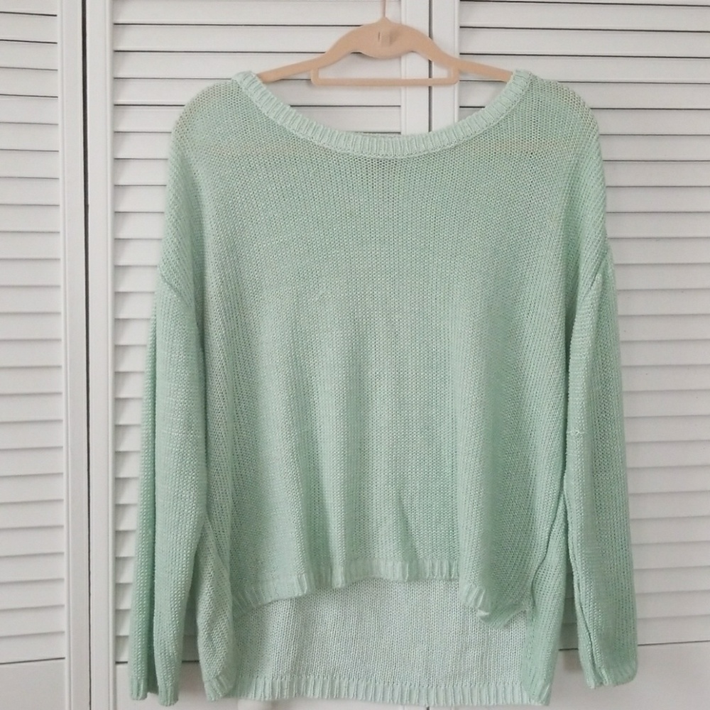 Oversized Mint Sweater